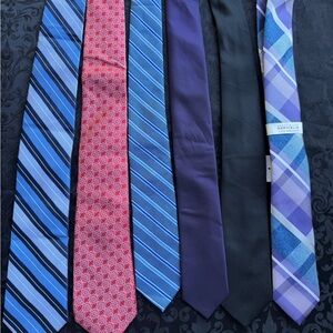 Lot of 6 Mens Silk Ties Ref# 19308